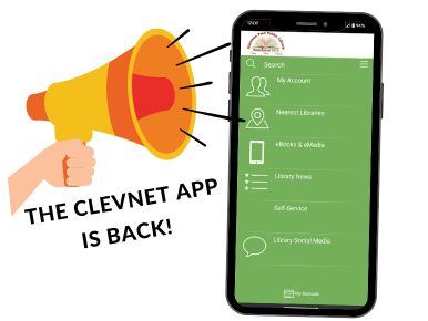 phone screen with the clevnet app and bullhorn