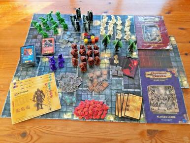 Dungeons & Dragons game board and pieces.