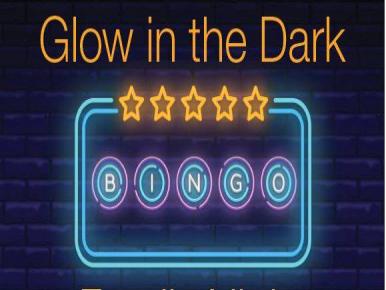 Neon glow in the dark bingo sign