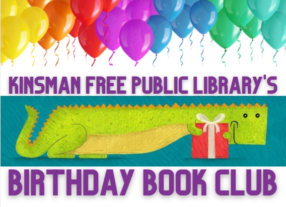 Kids' Birthday Book Club with a Dinosaur and baloons