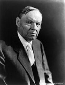 Black and white photo of Clarence Darrow