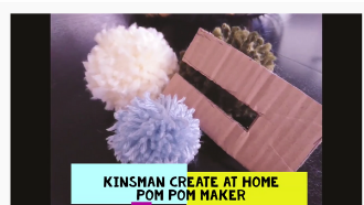 Thumbnail of Youtube Video of how to make pompoms
